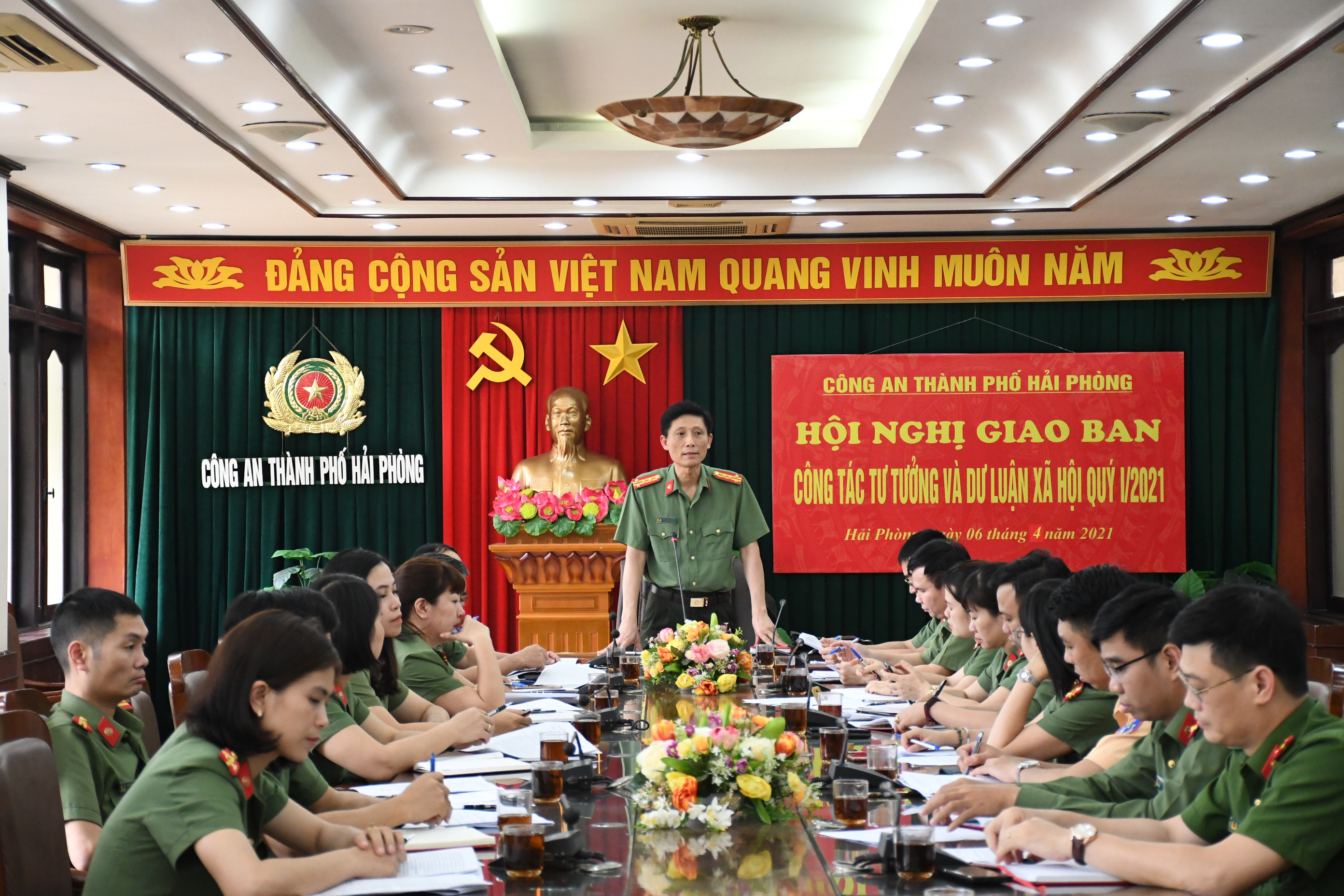 Giao ban công tác tư tưởng và dư luận xã hội quý 1